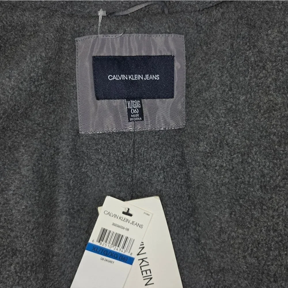 Calvin Klein Girls Aerial Hooded Jacket Size 16